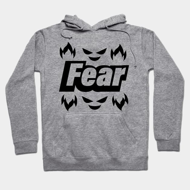 Fear bringing fear test design Hoodie by BL4CK&WH1TE 